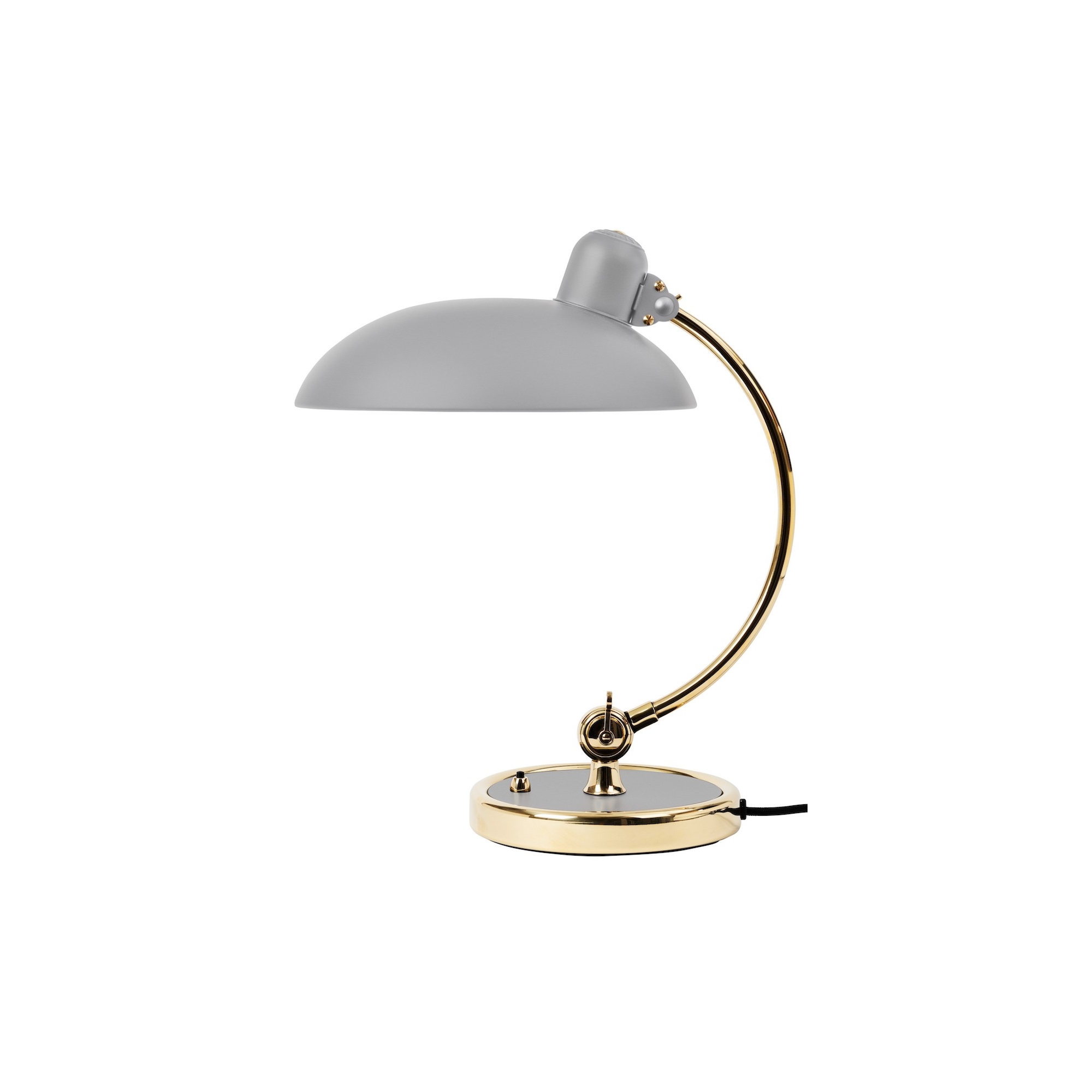 gris mat / laiton - lampe de table Luxus Kaiser idell - 6631-T - Fritz Hansen