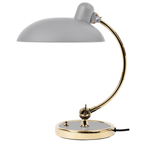 matt grey / brass - table lamp Luxus Kaiser idell - 6631-T - Fritz Hansen