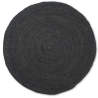 ÉPUISÉ Tapis Eternal Jute Rond – Noir - Large - Ø240 cm - Ferm Living