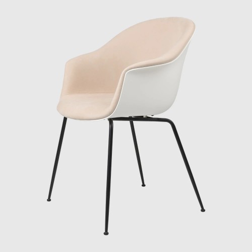 Bat Chair – Melville Dedar 00.T16031_004 + Monochromatic + matt black / pure white - Gubi