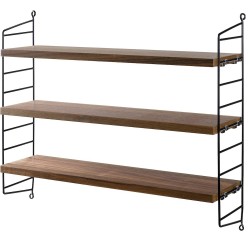 String Furniture – String Pocket shelves, walnut