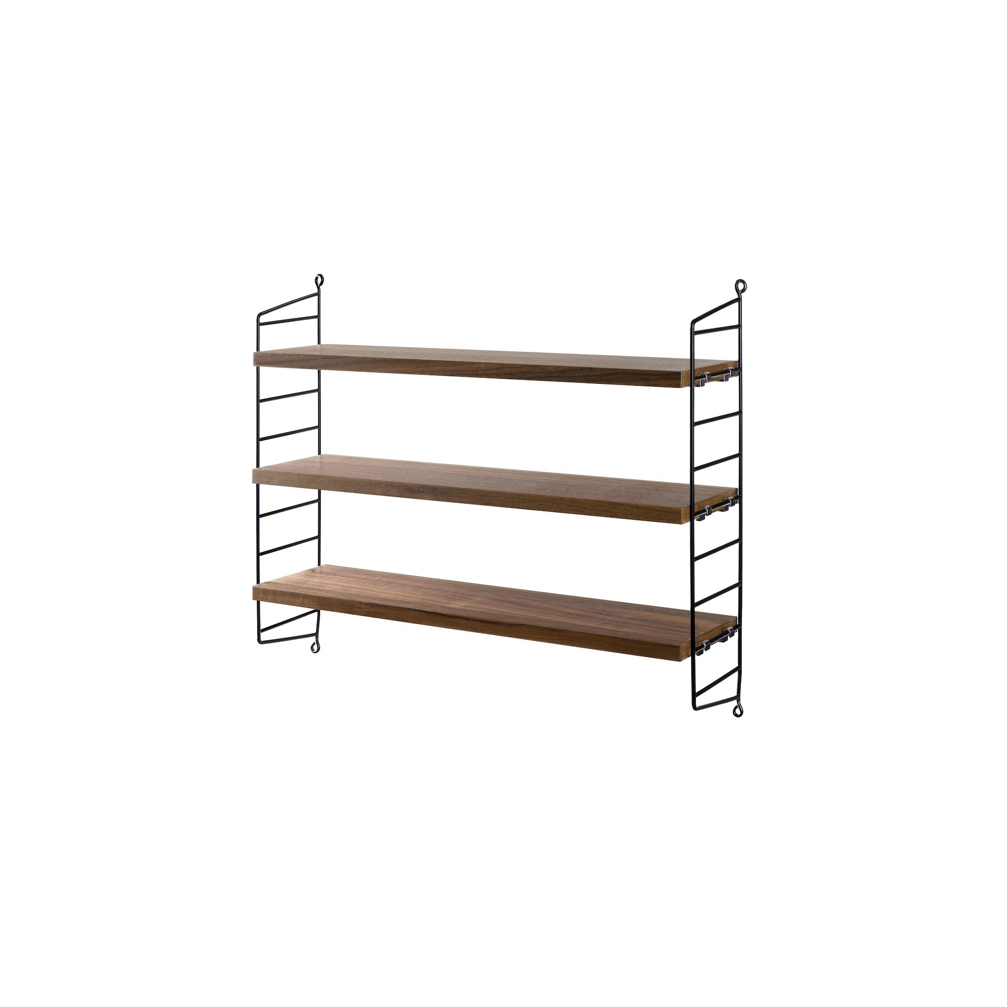 String Furniture – String Pocket shelves, walnut