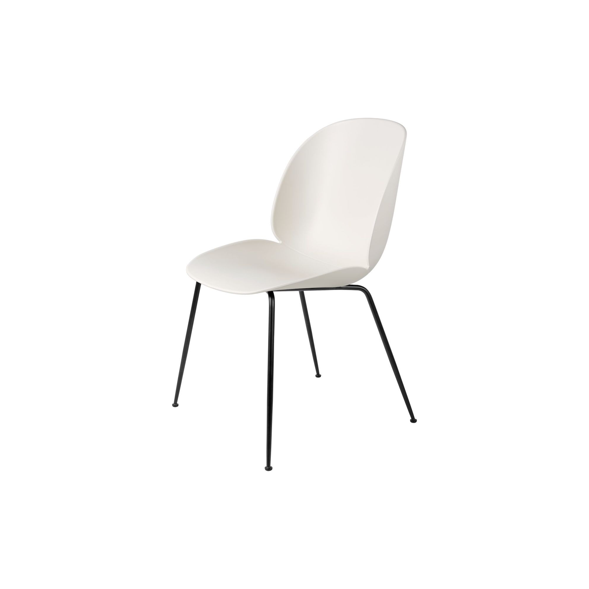 Alabaster White + Black Matt – Chaise Beetle - Gubi