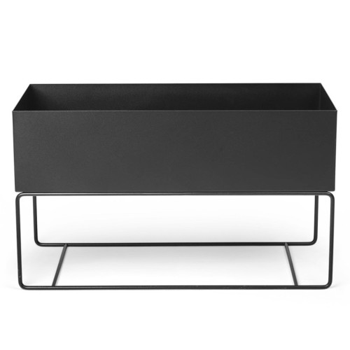 Plant Box black - large low - Ferm Living