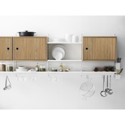 Cabinet with swing door - oak - L58xP30xH42 cm - String Furniture