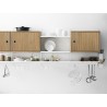 Cabinet with swing door - oak - L58xP30xH42 cm - String Furniture