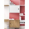 Cabinet with swing door - oak - L58xP30xH42 cm - String Furniture