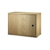 Cabinet with swing door - oak - L58xP30xH42 cm - String Furniture