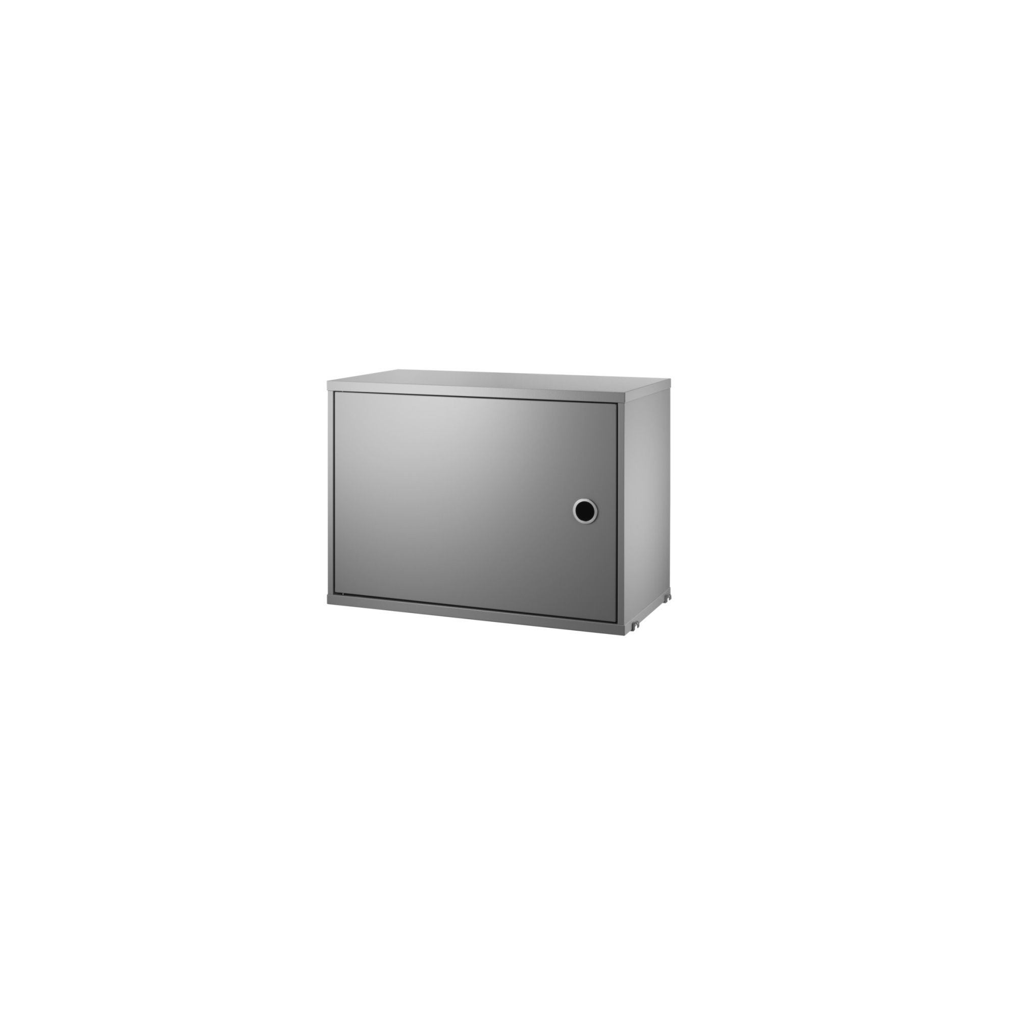 W58xD30xH42 cm - Cabinet with swing door - grey - String Furniture