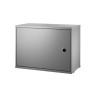 Caisson porte battante - gris - L58xP30xH42 cm - String Furniture