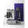 W58xD30xH42 cm - Cabinet with swing door - grey - String Furniture