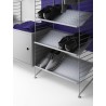 Caisson porte battante - gris - L58xP30xH42 cm - String Furniture