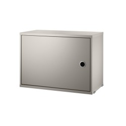 Cabinet with swing door - beige - L58xP30xH42 cm - String Furniture