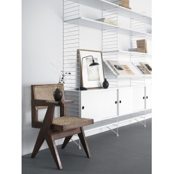 Cabinet sliding doors - white - W78xD30xH42 cm - String Furniture