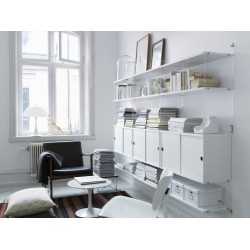 Cabinet portes coulissantes - blanc - L78xP30xH42 cm - String Furniture