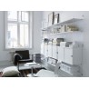 Cabinet portes coulissantes - blanc - L78xP30xH42 cm - String Furniture