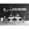 Cabinet sliding doors - grey - W78xD30xH42 cm - String Furniture