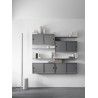 Cabinet sliding doors - grey - W78xD30xH42 cm - String Furniture