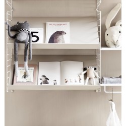 58x30cm - Magazine shelf solid - beige - String Furniture