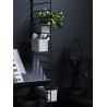 78x30cm - Magazine shelf solid - black stained ash - String Furniture