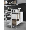 Filing cabinet - White - 78x77x32 cm - String Furniture