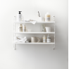 String Furniture – String Pocket metal shelves, white