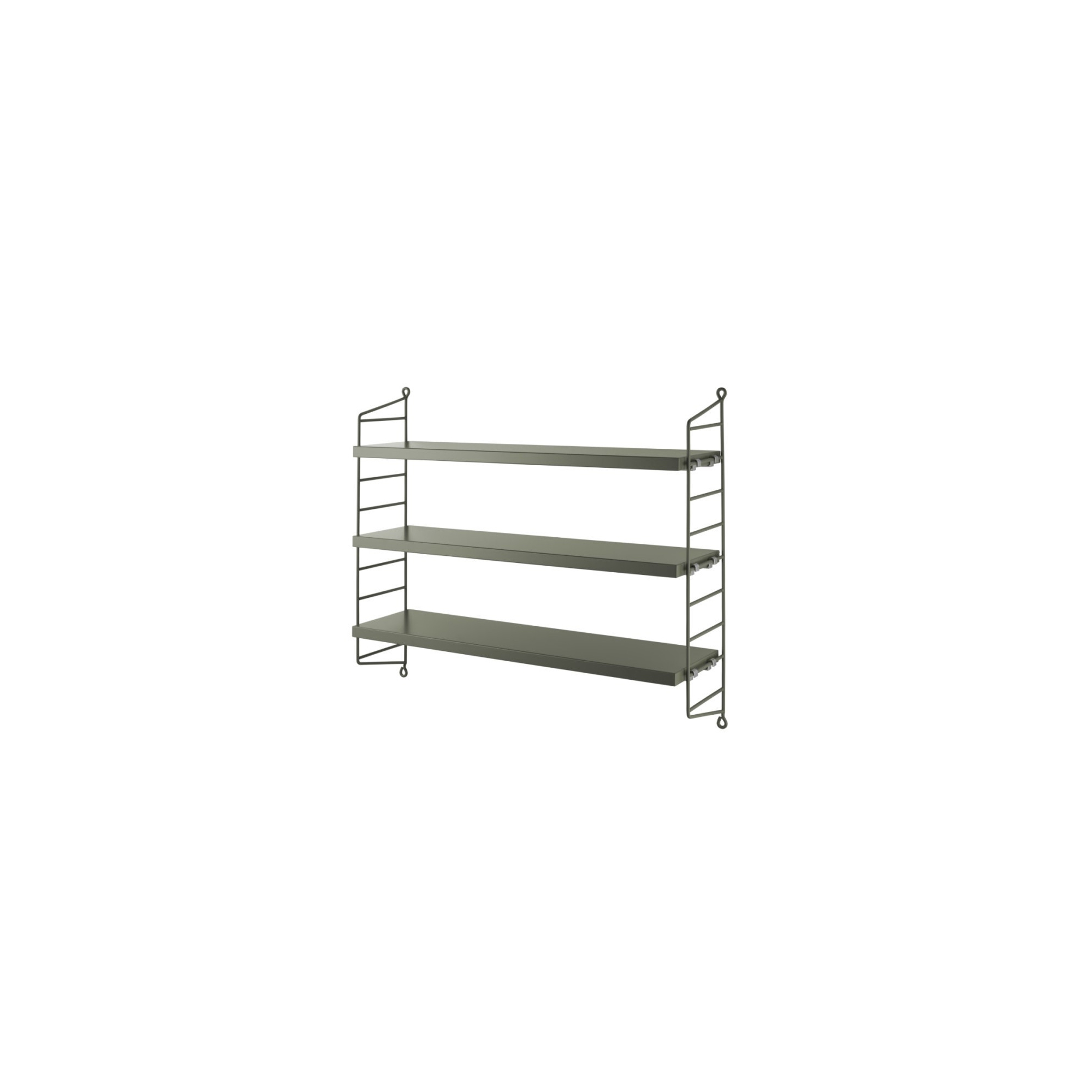 String Furniture – String Pocket shelves, sage