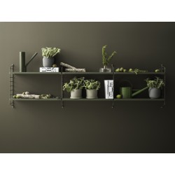 String Furniture – String Pocket shelves, sage