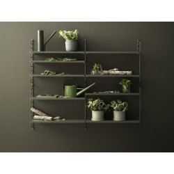 String Furniture – String Pocket shelves, sage