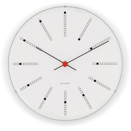 Bankers wall clock - 16cm - white dial