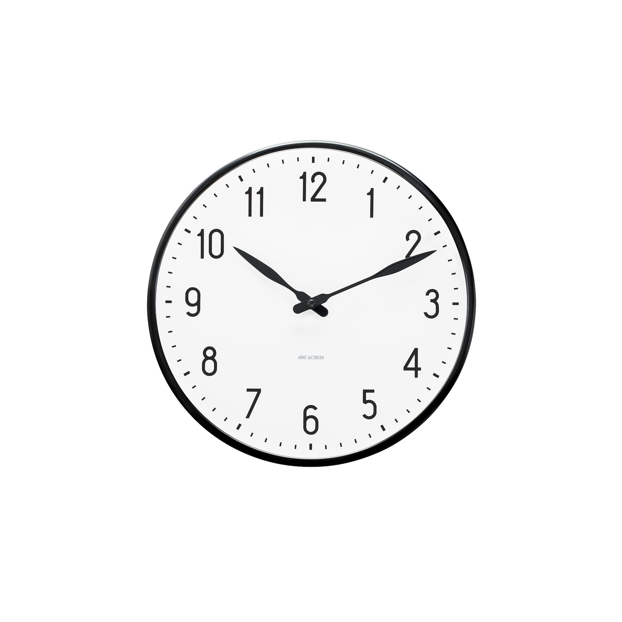 21cm - AJ Station wallclock - black edge