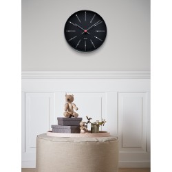 Bankers wall clock - Ø29 cm - black dial