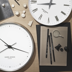 Horloge Koppel - Ø30cm - acier Inoxydable, cadran blanc