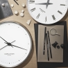 Koppel wall clock - Ø30cm - stainless steel, white dial