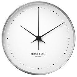 Horloge Koppel - Ø30cm - acier Inoxydable, cadran blanc