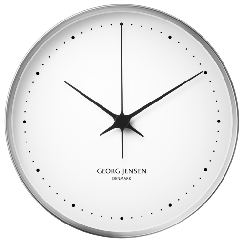 Horloge Koppel - Ø30cm - acier Inoxydable, cadran blanc