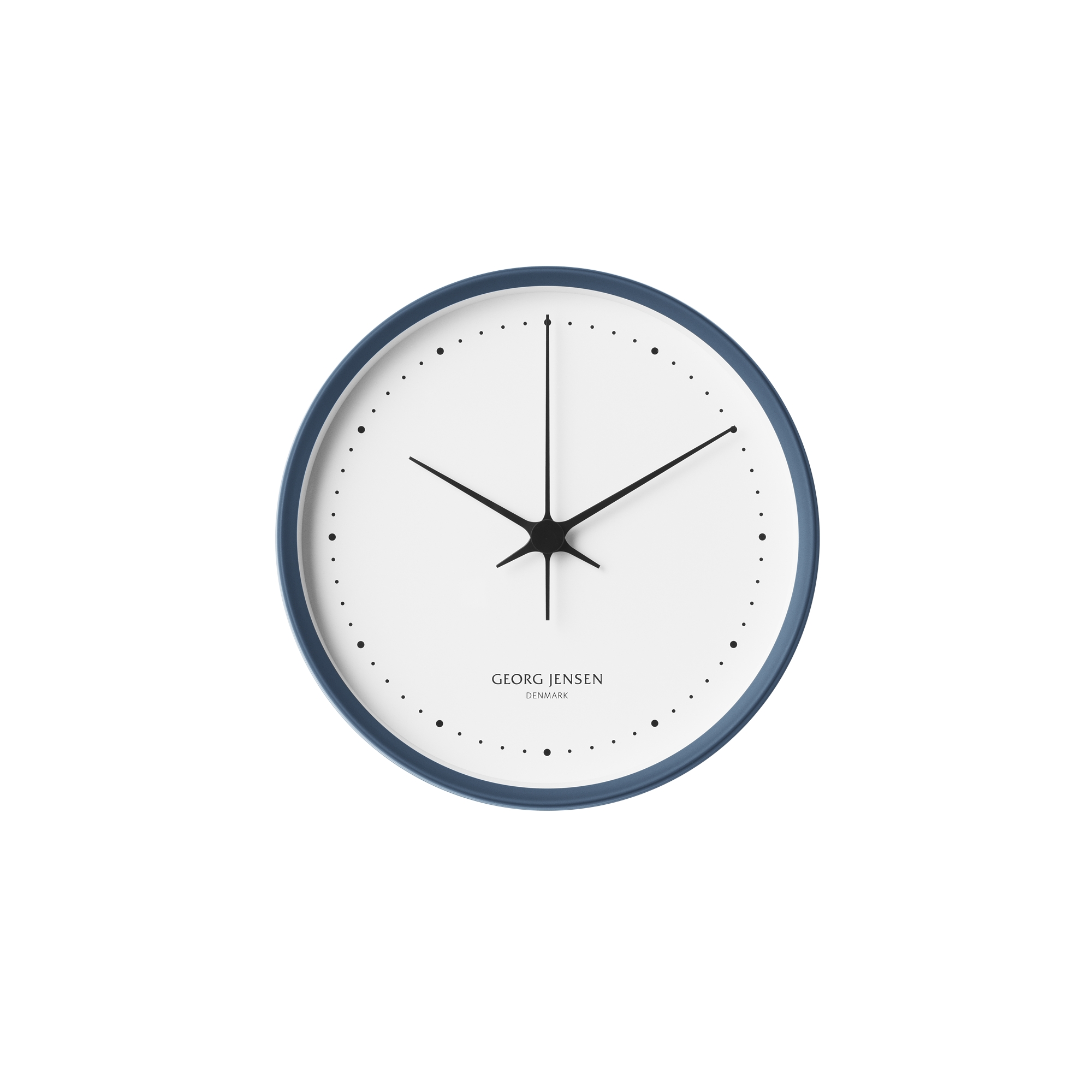 Horloge Koppel - Ø22cm - acier inox bleu, cadran blanc