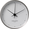 Koppel wall clock - Ø10cm - stainless steel, white dial