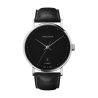 Koppel 41mm - automatic, black dial, black leather