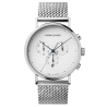 Koppel 41mm - quartz, chronograph, white dial, bracelet strap