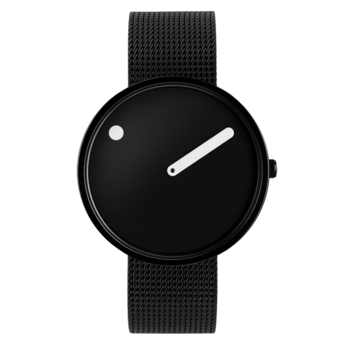 copy of Picto Ø40mm - black steel/black, matt black mesh