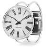 Montre Roman - Ø30 ou Ø34 mm – acier/blanc, bracelet jonc