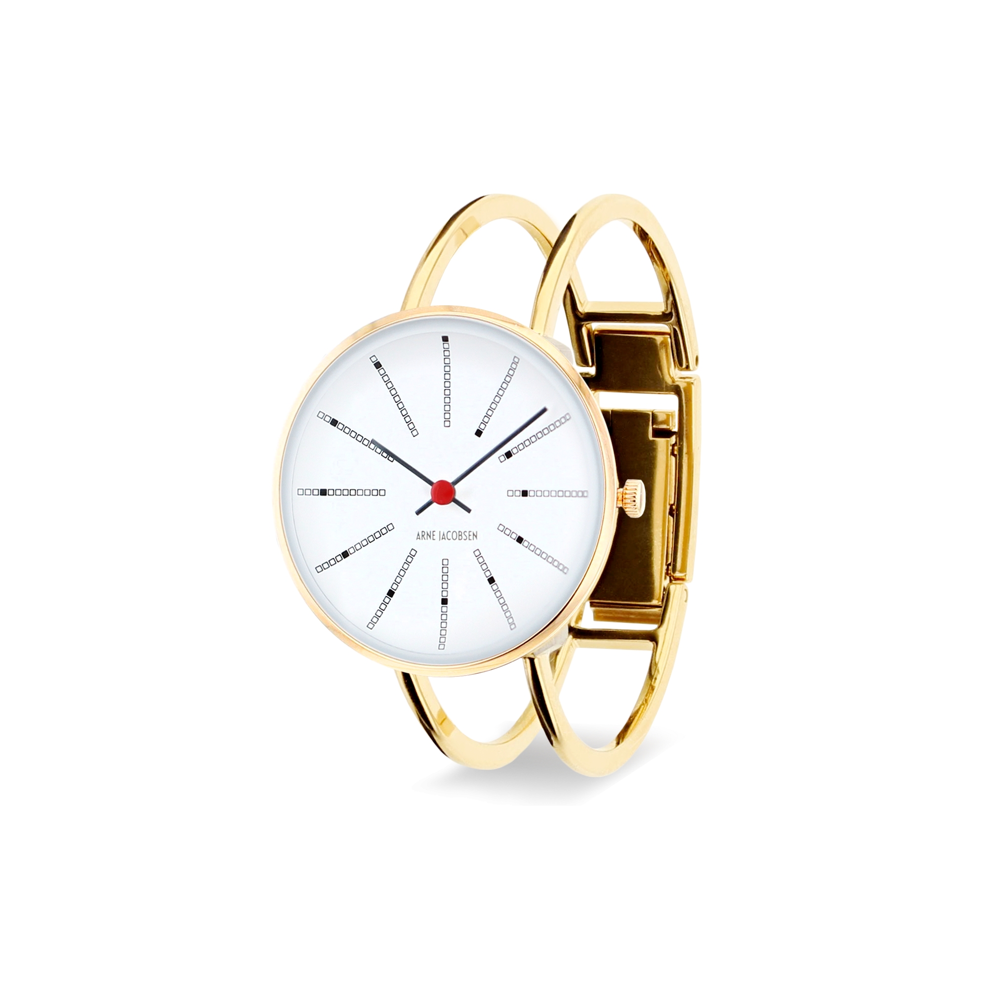 Bankers watch - Ø30, Ø34 or Ø40 mm - gold/white, bangle