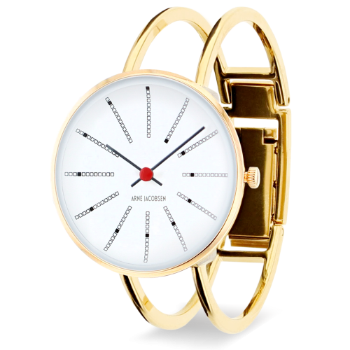 Montre Bankers - Ø30, Ø34 ou Ø40 mm - or/blanc, bracelet jonc