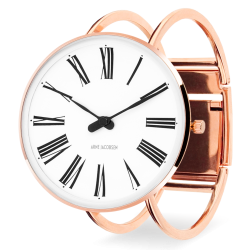 Roman watch - Ø30, Ø34 or Ø40 mm - rose gold/white, bangle