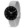 SOLD OUT City Hall watch - Ø40mm - brushed steel/black, steel mesh strap