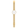 Bankers watch - Ø30mm - Gold/white, mesh band