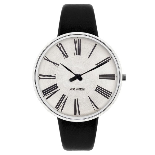 Montre Roman Sunray - Ø40mm - acier inox, cuir noir