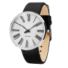 Montre Roman Sunray - Ø40mm - acier inox, cuir noir