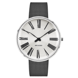 Roman Sunray watch - Ø34 or Ø40mm - stainless steel, dark grey mesh